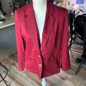 Russ petite burgundy jacket